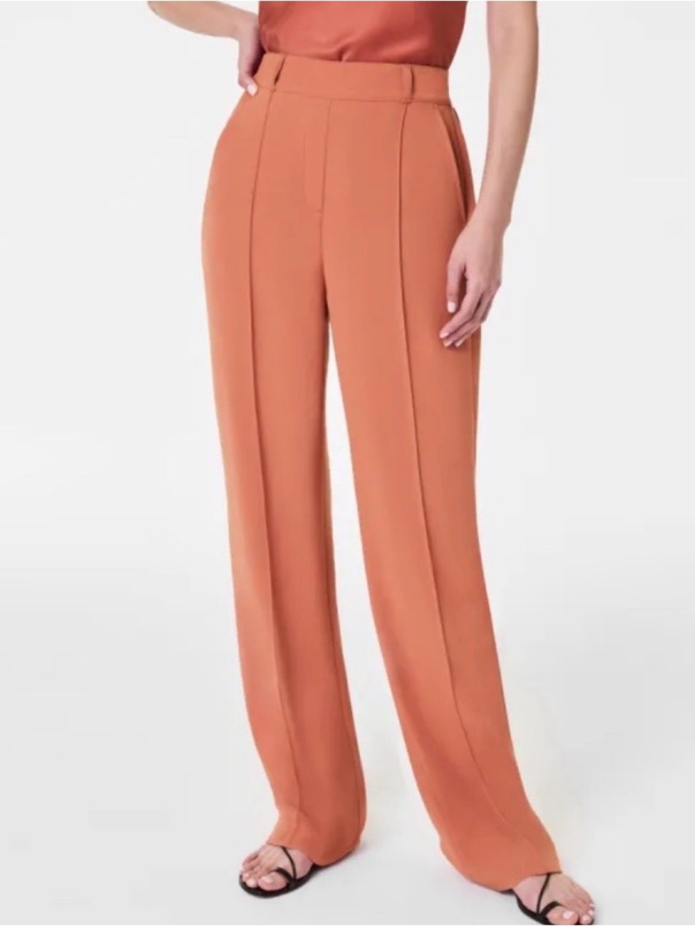 High-Rise Wide-Leg Crepe trouser by Spanx